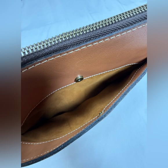 Patricia Nash Cognac Leather Crossbody with Front Buckle - Picture 9 of 13